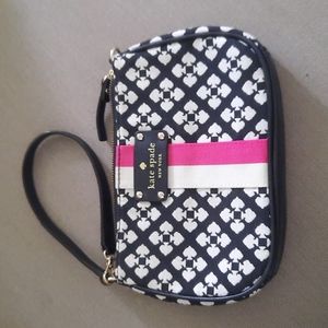 Kate Spade Black & White Wristlet